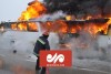 اخبار حوادث | اتوبوس مسافری مشهد به یزد در آتش سوخت | مسافران سالم هستند